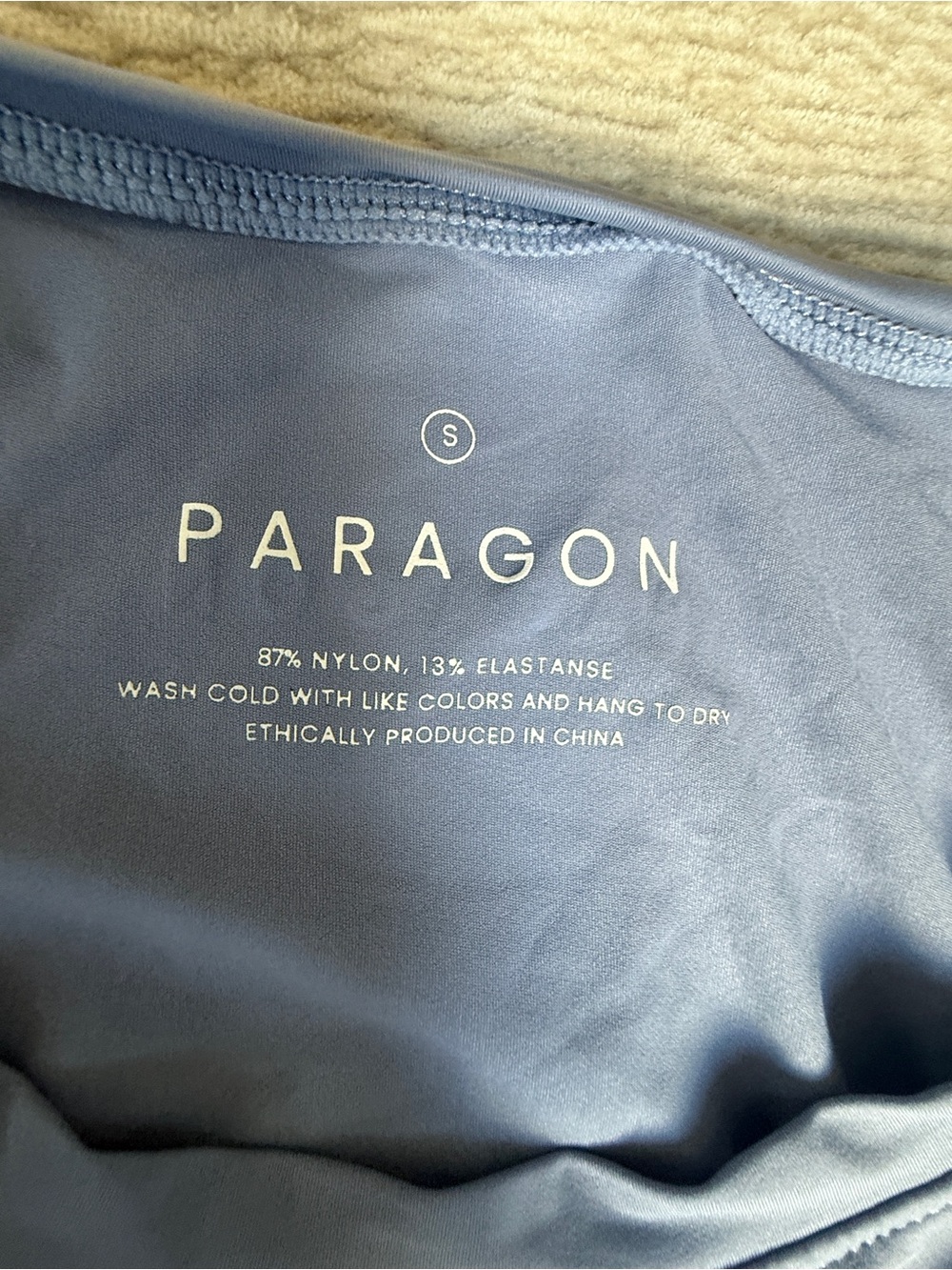 PARAGON LiteSpeed Short Sleeve Crop Top in Blue Bird size S - Picture 2 of 4